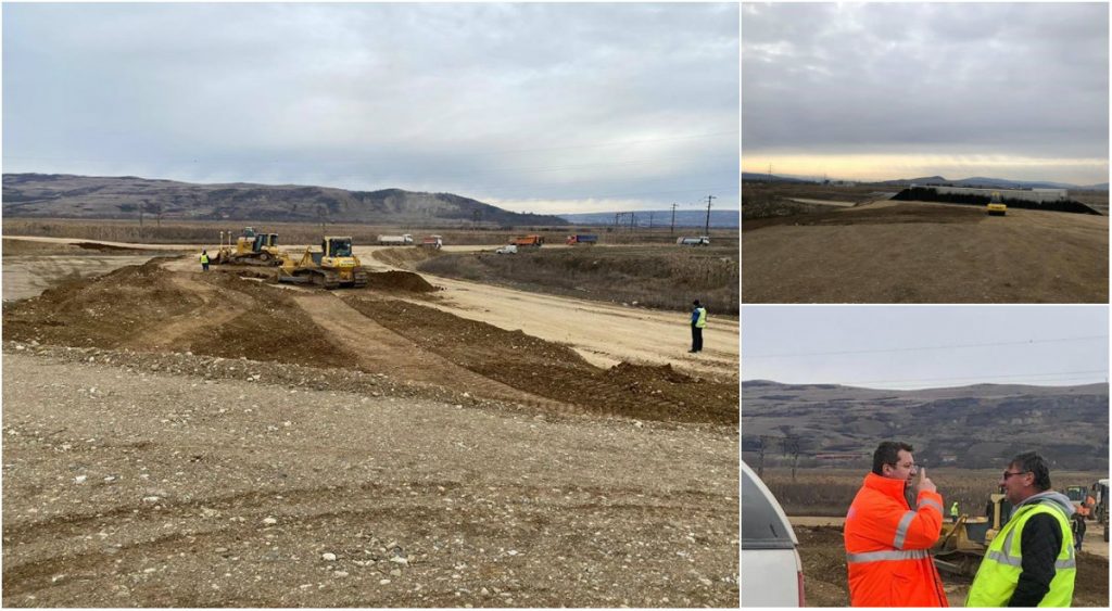 FOTO: Vizită inopinată a directorului CNAIR, pe șantierele loturilor 1 și 2 ale Autostrăzii Sebeș – Turda
