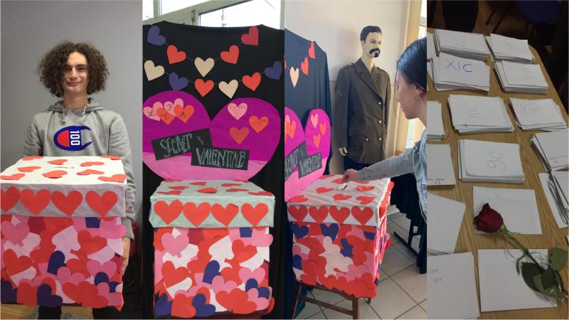 FOTO: De Valentine’s Day, mesaje distribuite de Cupidon, la Liceul Teoretic din Ocna Mureș