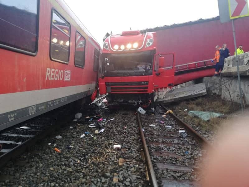 Accident tren Cluj