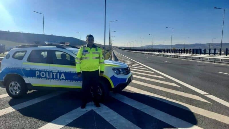 politist clujean autostrada
