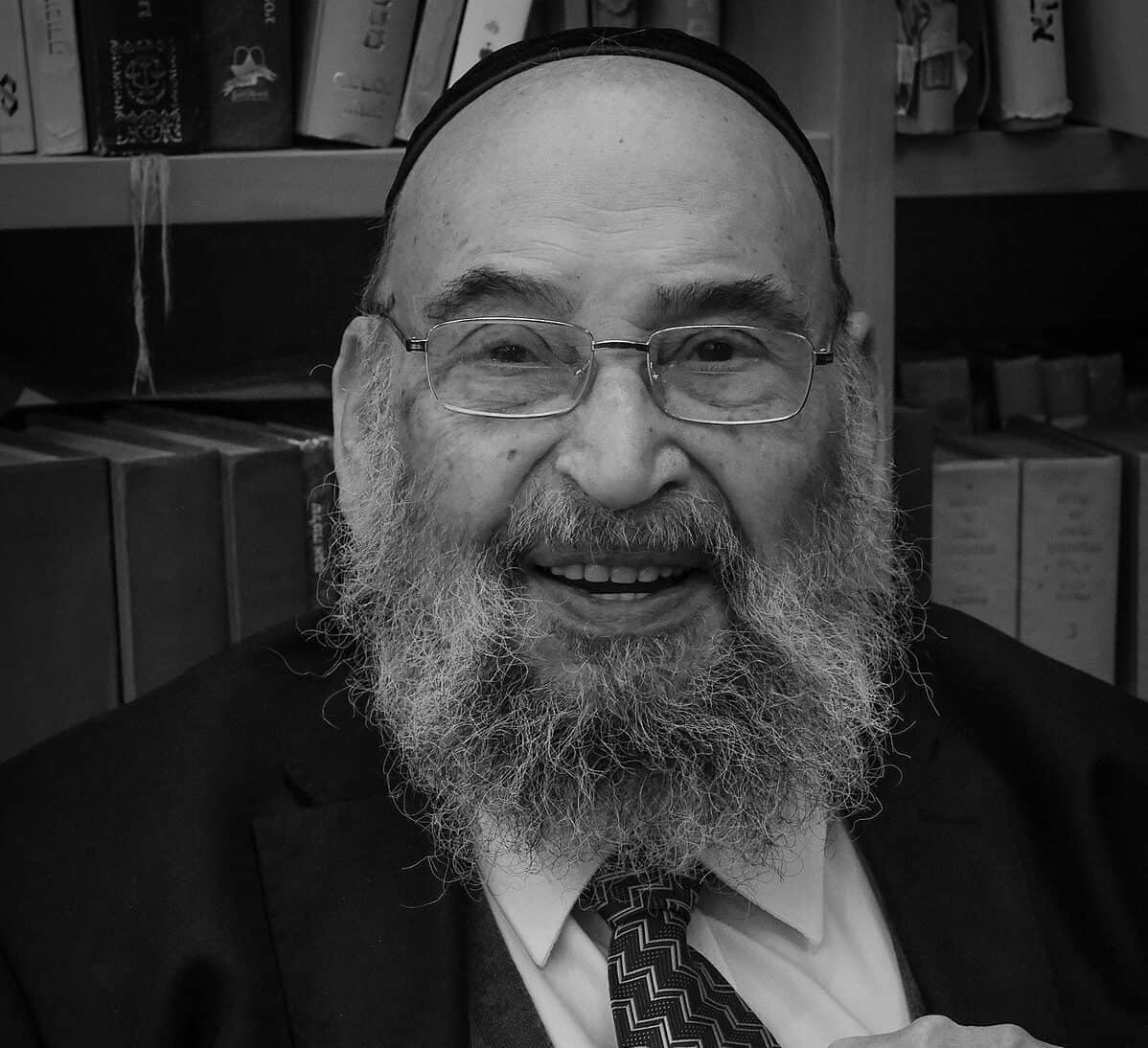 le grand rabbin rené samuel sirat en janvier 2019