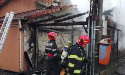Incendiu garaj Florești