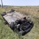 Mașină răsturnată la Cluj