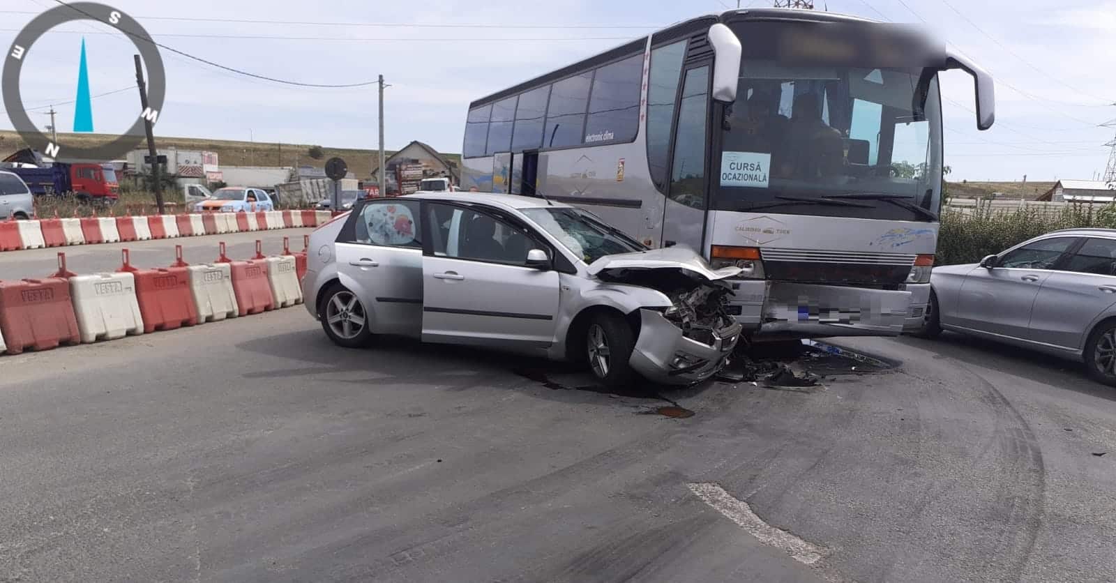 Accident la Turda cu doi răniți