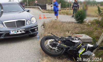 Motociclist rănit la Bunești