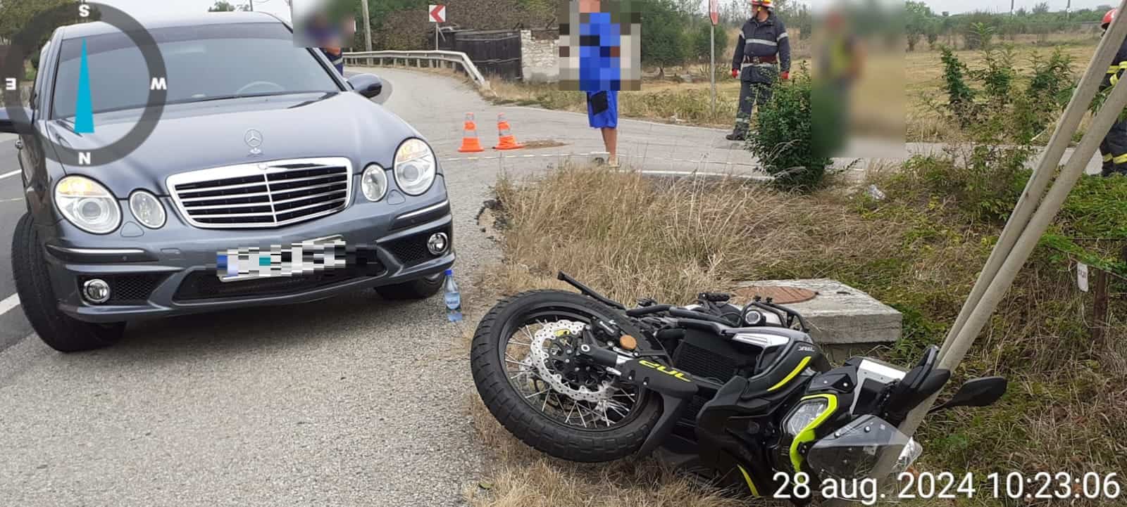 Motociclist rănit la Bunești