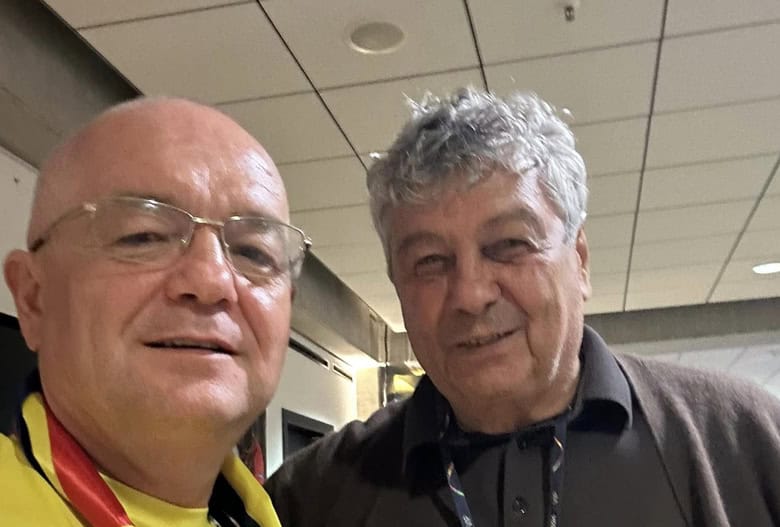 Emil Boc și Mircea Lucescu