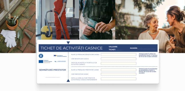 Tichete pentru activități casnice