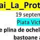 Nevăzătorii clujeni protestează în stradă