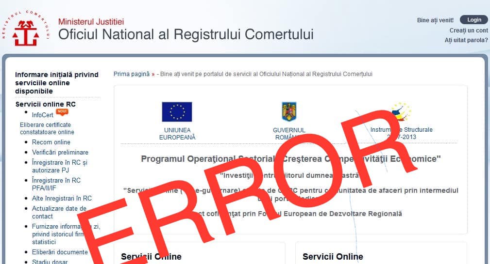 Directorul Registrului Comerțului a fost demis