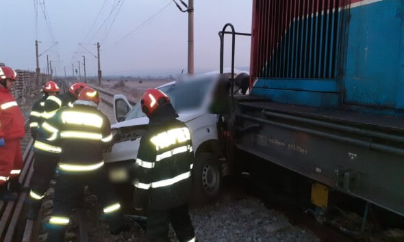 Accident pe calea ferată la Cluj