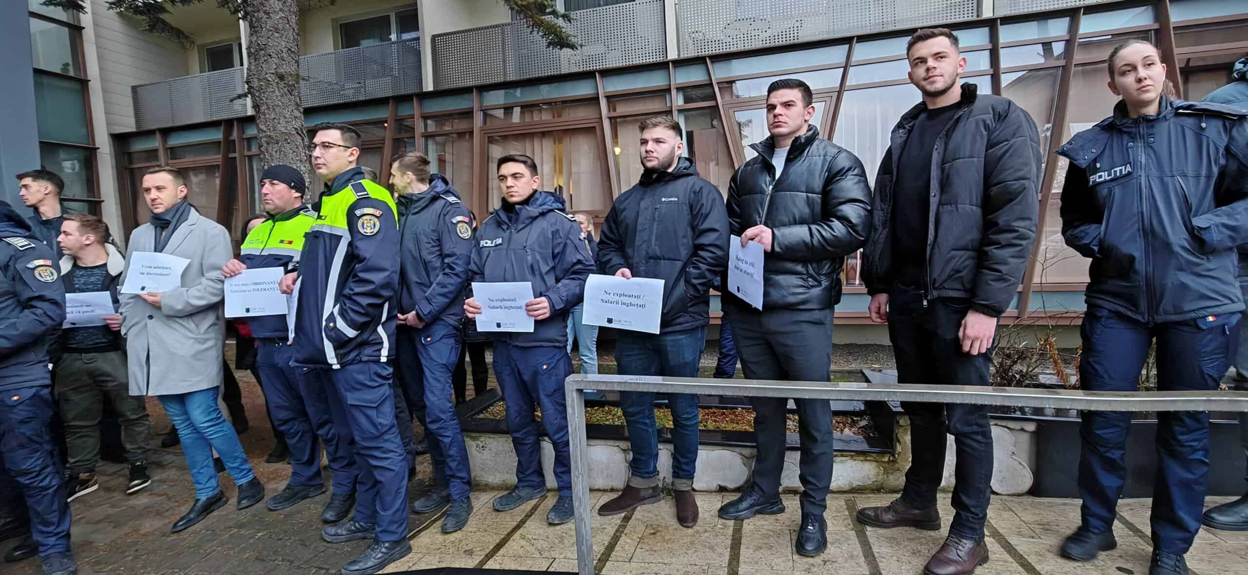 Protest polițiști Cluj