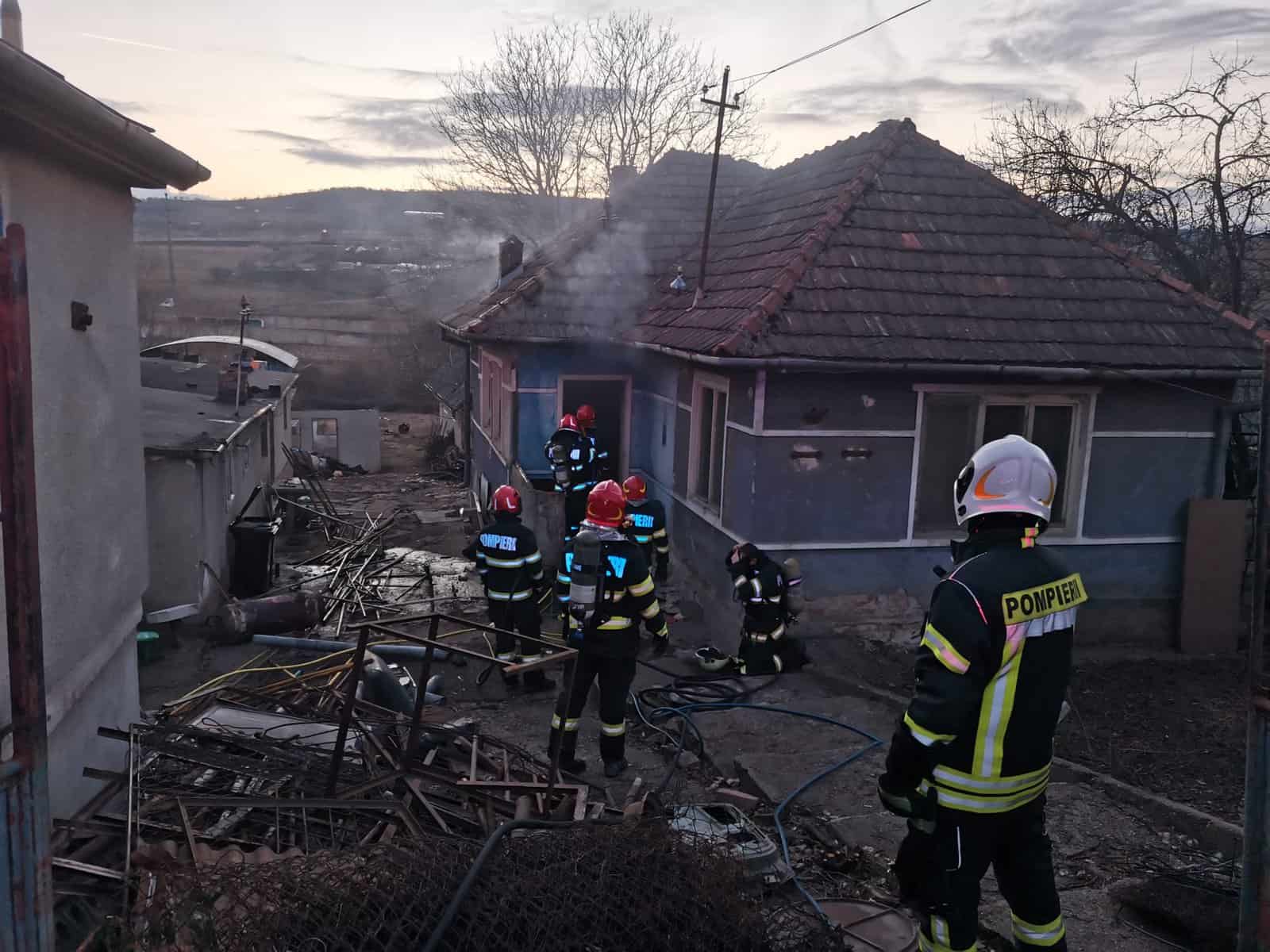 Incendiu pe strada Oașului