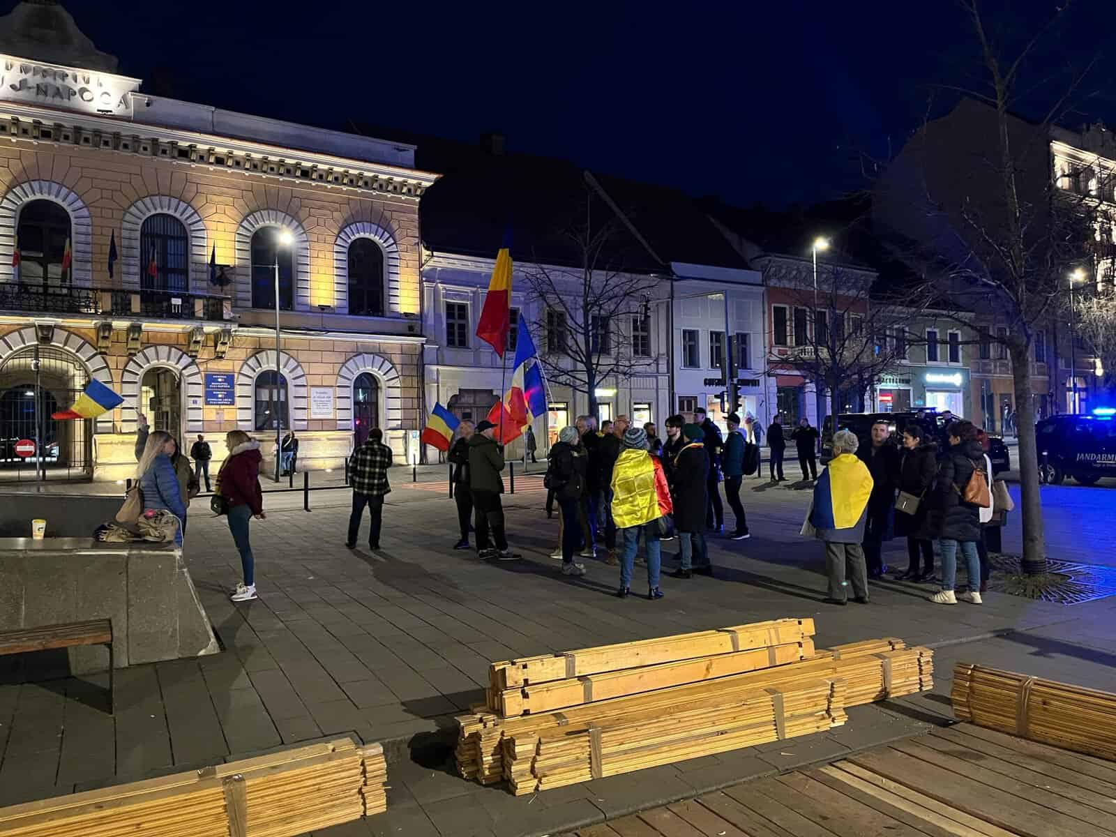 Protest la Cluj-Napoca